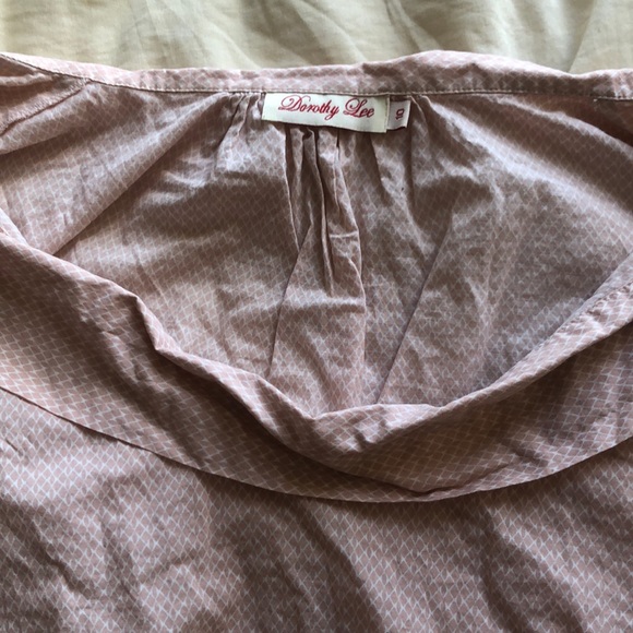 Vintage scalloped edge double folded collar shirt - Picture 3 of 6